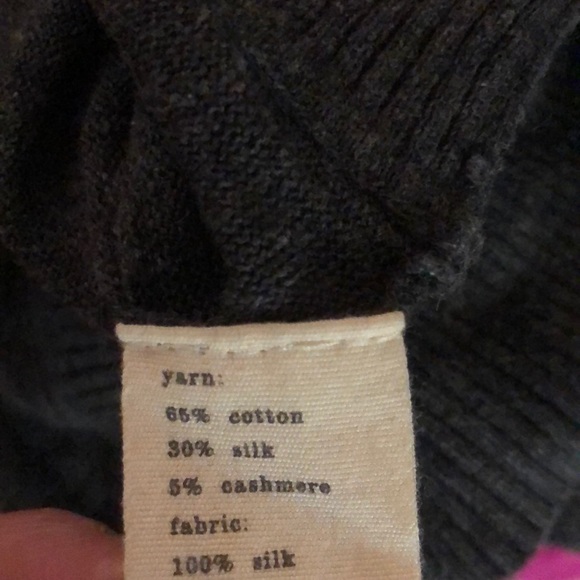 m.o.l.knits Gray silk cashmere button Mary Jane M - Picture 6 of 6